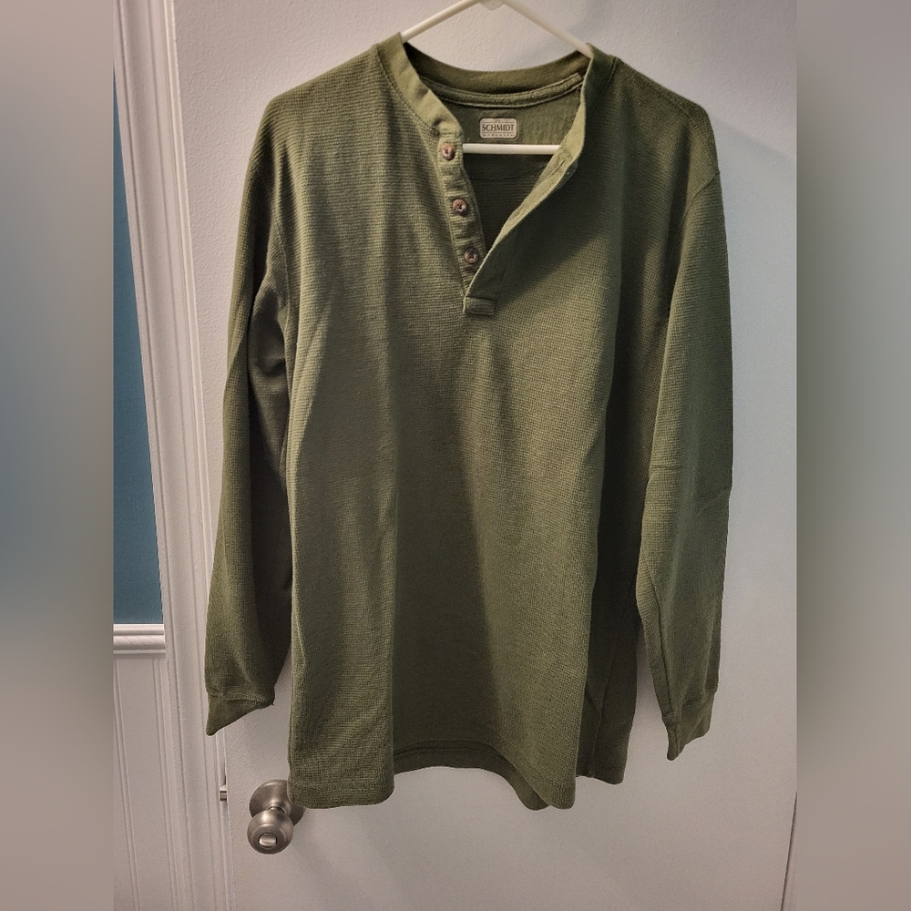 C.E. Schmidt Green Long Sleeve Shirt Size MD